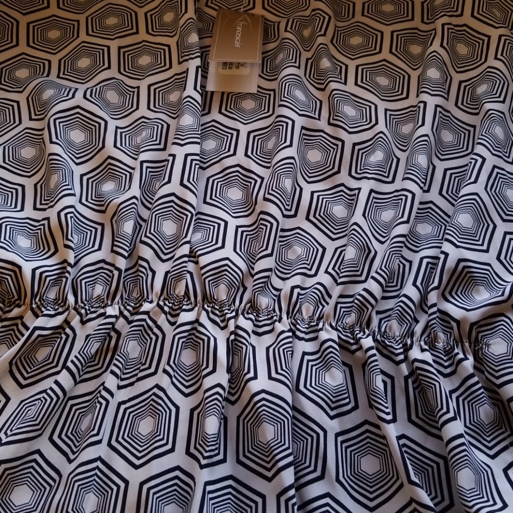 NWT Francesca's Miami Beaded Poncho Top - Picture 7 of 8